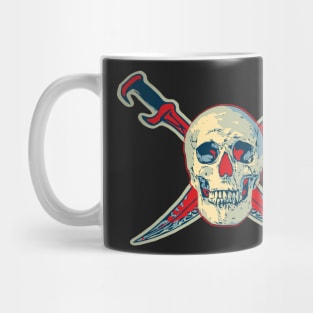 Color Pirate Skull with Swords Mug